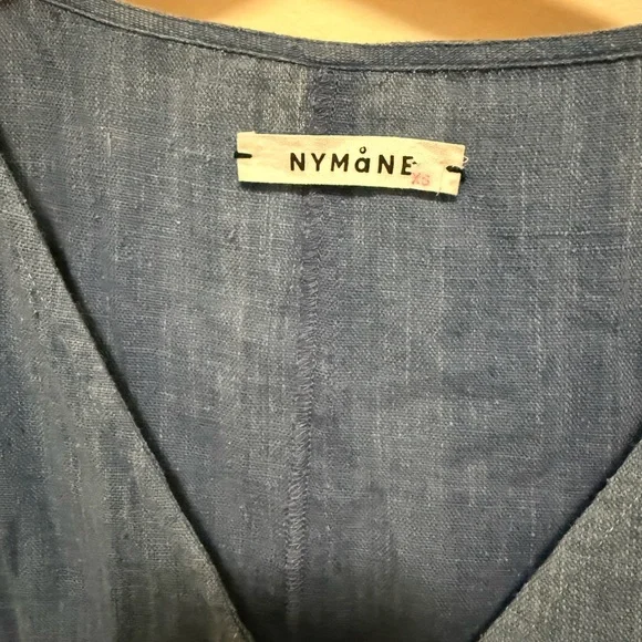 NYMANE WYLDER ROMPER INDIGO COTTON XS - Picture 7 of 8